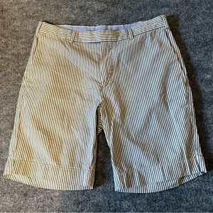 Vtg Polo Golf Ralph Lauren Seersucker Shorts Mens 32 BluePreppy Classic Fit